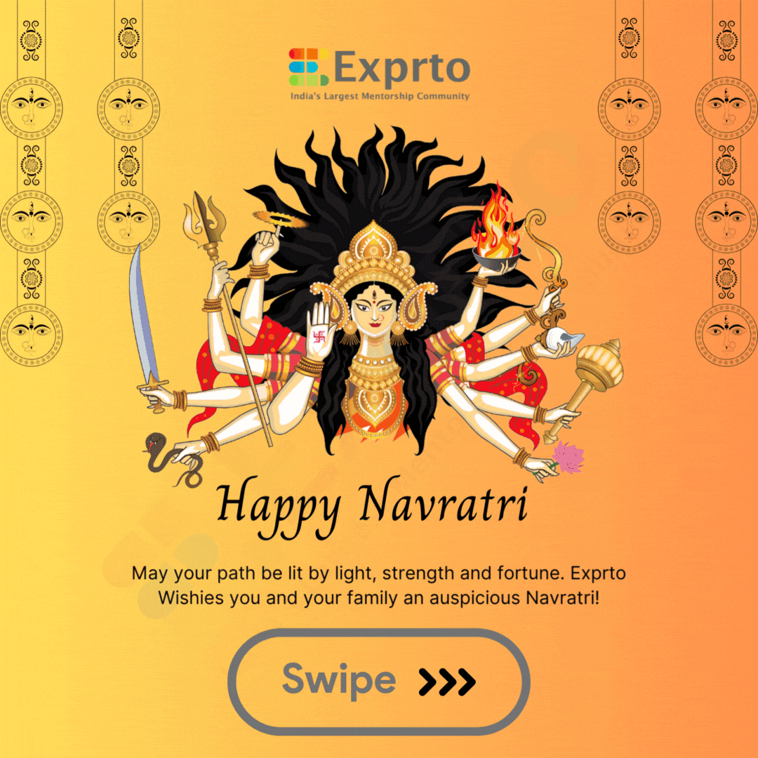 Colorful Festive Traditional Happy Navratri Instagram Post